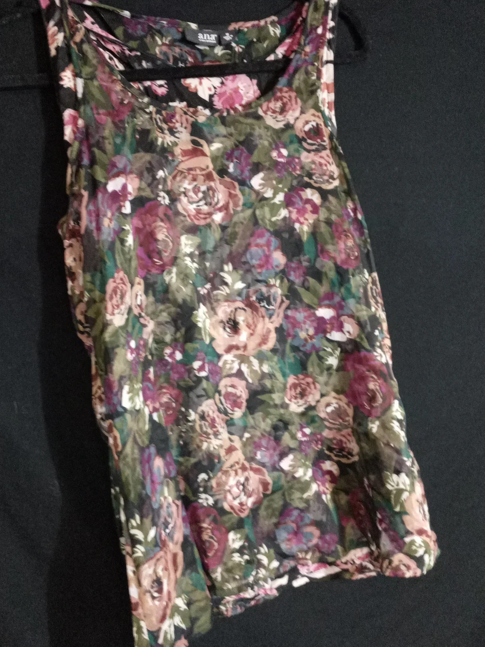 a.n.a Floral Tank Top in Green, Pink, Purple